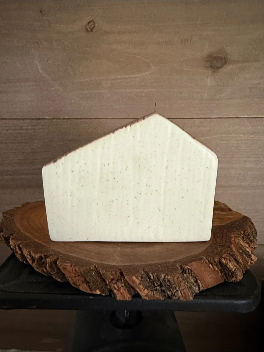 Small Stoneware House Figurine